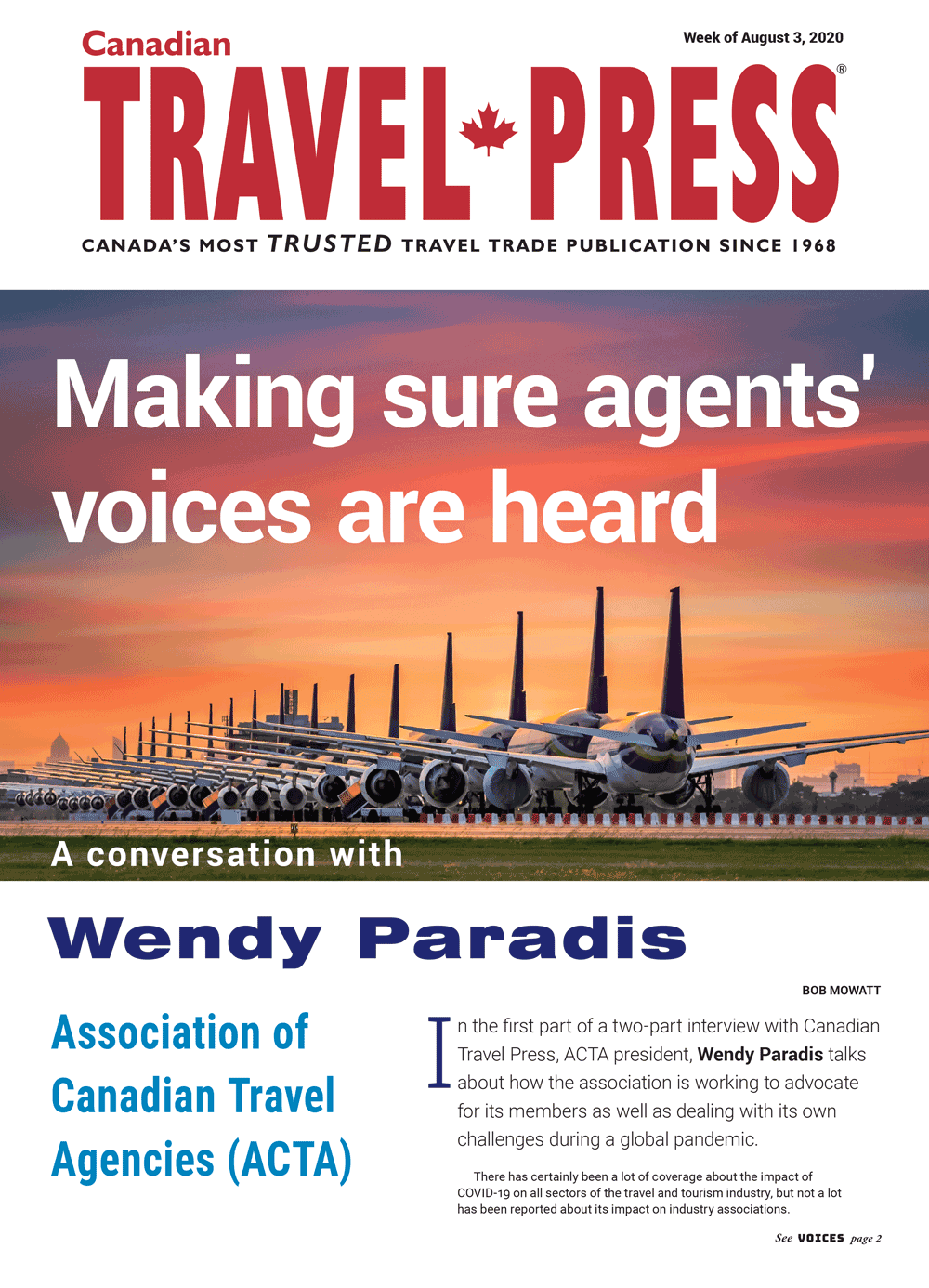 Making sure travel agents are heard