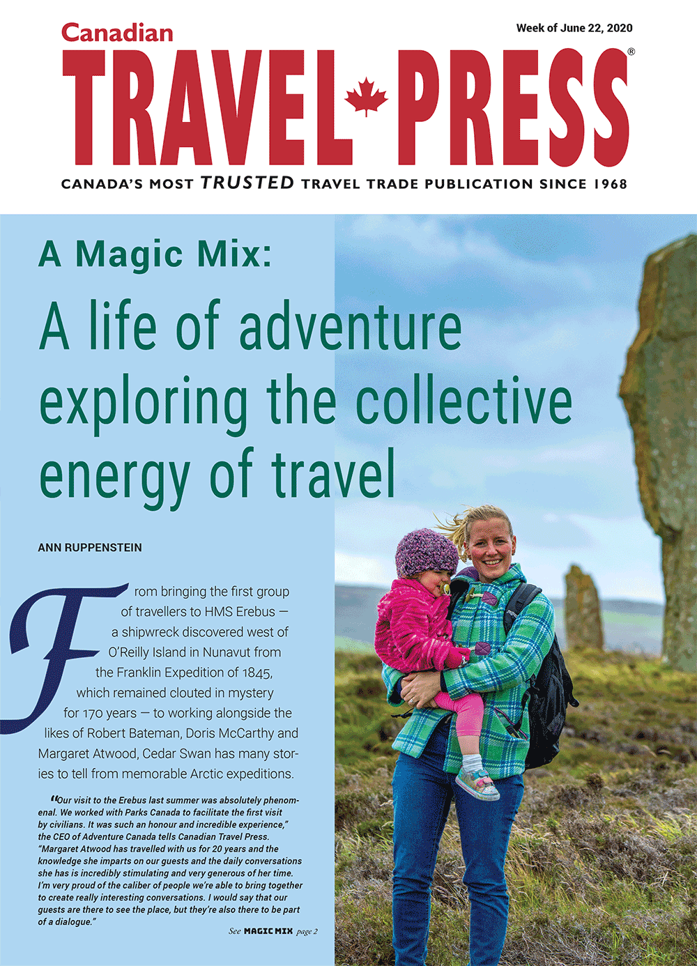 The collective energy of travel: A magic mix