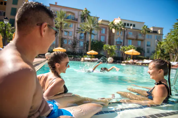 Family at Loews Portofino Bay Hotel pool