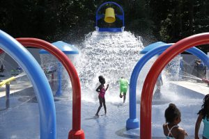 June 21, 2016 - Atlanta, Ga: Local Atlanta kids from Camp Best Friends are the first to enjoy the new Splash Island at Adams Park funded in part by Carnival Cruise Line on Tuesday in Atlanta, Ga. Jason Getz / Photo Courtesy of Carnival Cruise Line