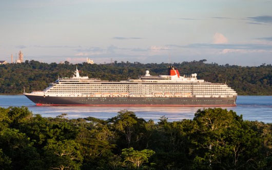 Cunard sails the Amazon