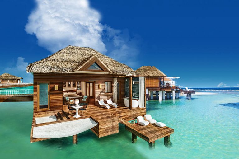 Sandals Resorts Overwater Bungalows in Jamaica | GETTING STAMPED | Overwater bungalows, Sandals 