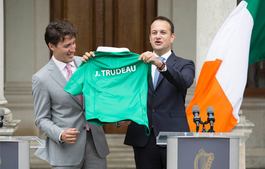 A warm Irish welcome