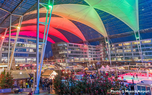 Winter wonderland at Munich Airport