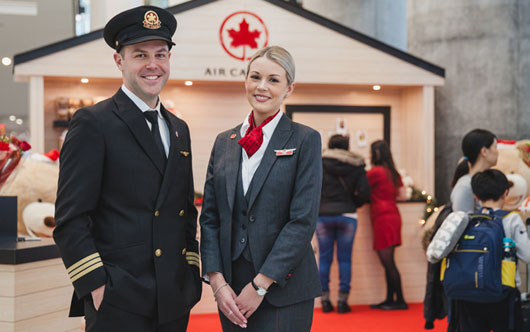A big welcome home from Air Canada