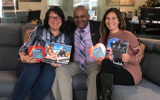 Sandals shows some love!