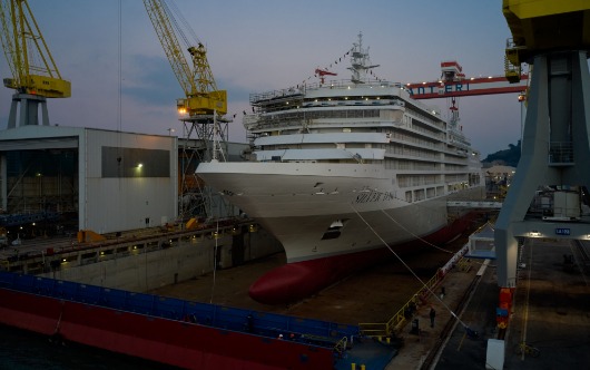 Silver Dawn floats out in Ancona