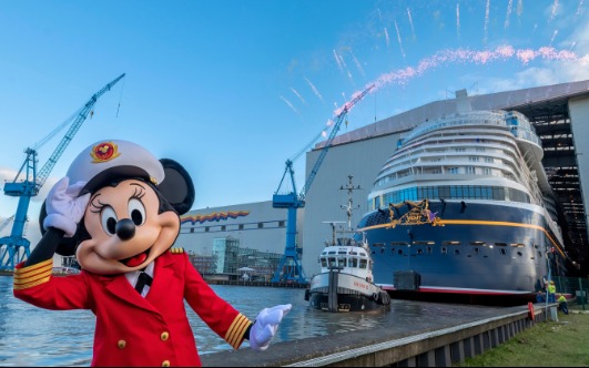 Disney Wish Floated Out