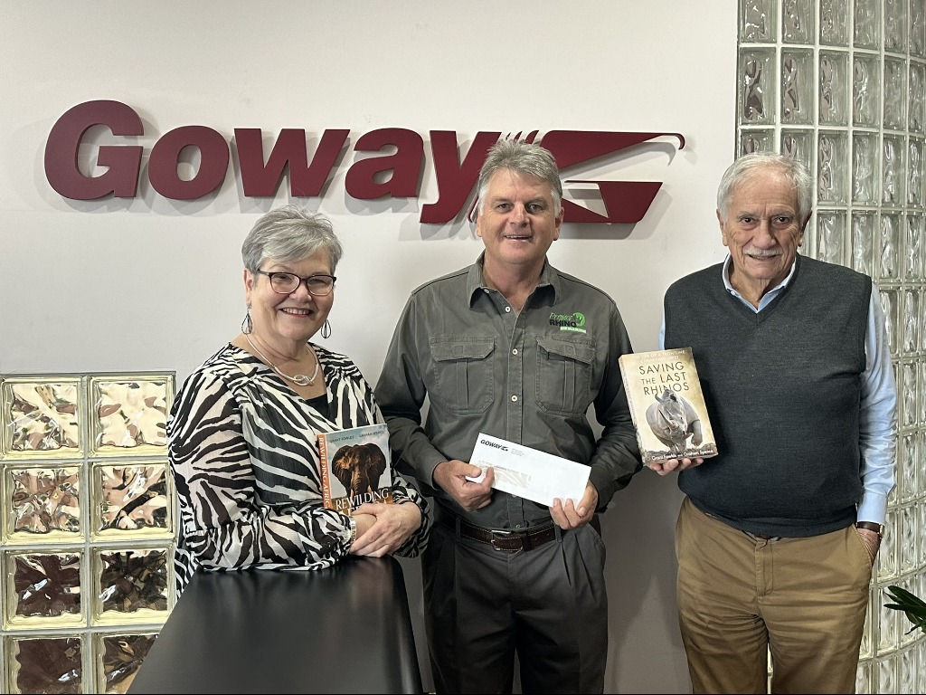 Goway donates $14,000 towards rhino conservation efforts