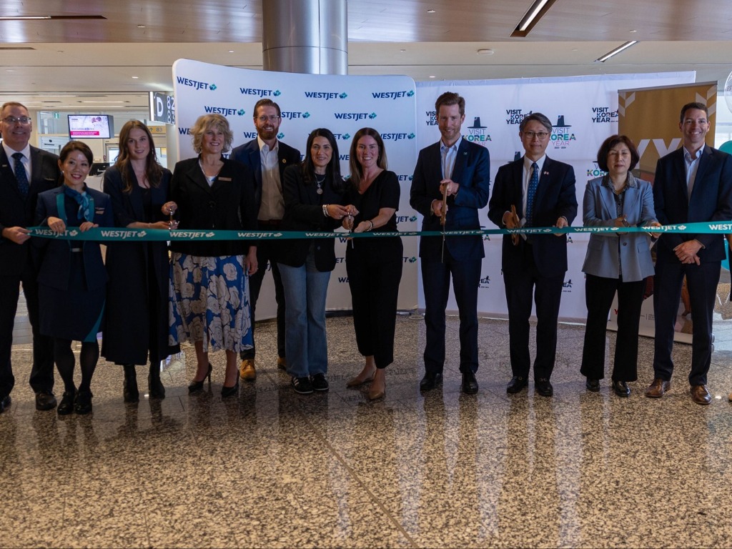 WestJet welcomes direct flight from Calgary to Seoul