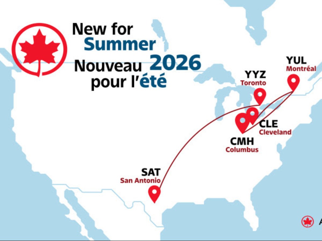 Air Canada adding new transborder routes for summer 2026