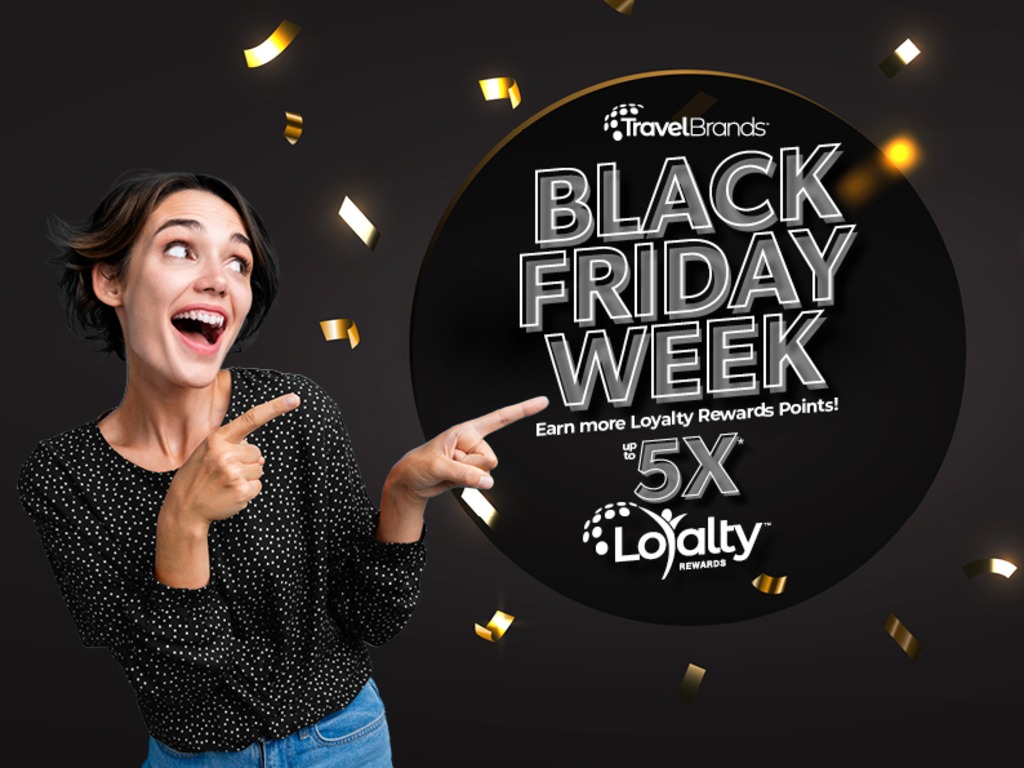 Lots for advisors in TravelBrands Black Friday Week promotion