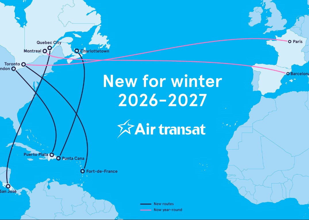 A Wave of New Offerings from Air Transat for winter 2026-2027