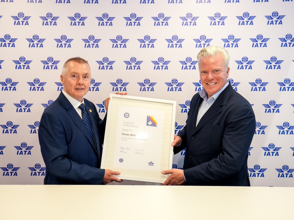 Porter joins International Air Transport Association