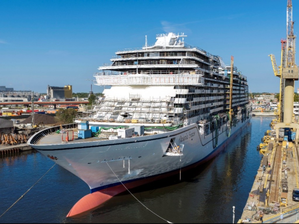 Oceania Cruises marks milestone with Oceania Sonata float out