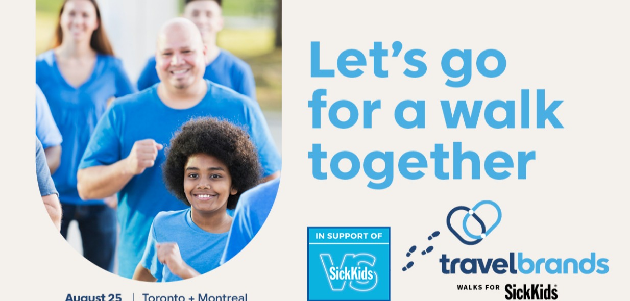 travelbrands inviting the industry to Step Up for SickKids