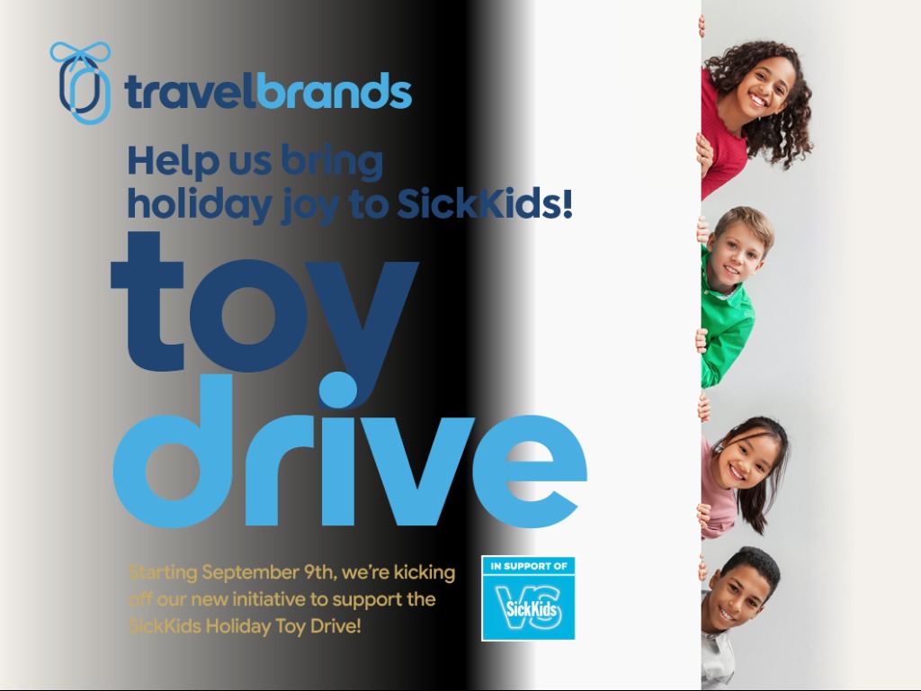 travelbrands Kicks Off Holiday Toy Drive in Support of SickKids Foundation